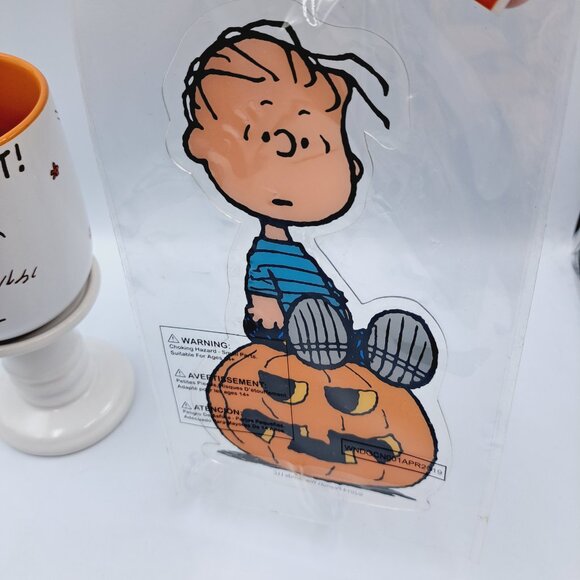 2024 Fall Autumn Peanuts Snoopy Football Mug & Charlie Brown Window Cling - Picture 3 of 8